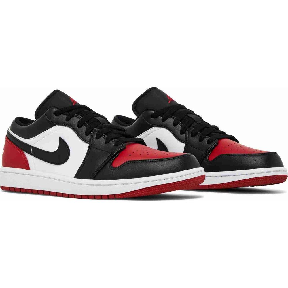 New! Nike Air Jordan 1 Low AJ1 Bred Toe 2.0 Men 11 Sneakers 553558-161 Retro Red